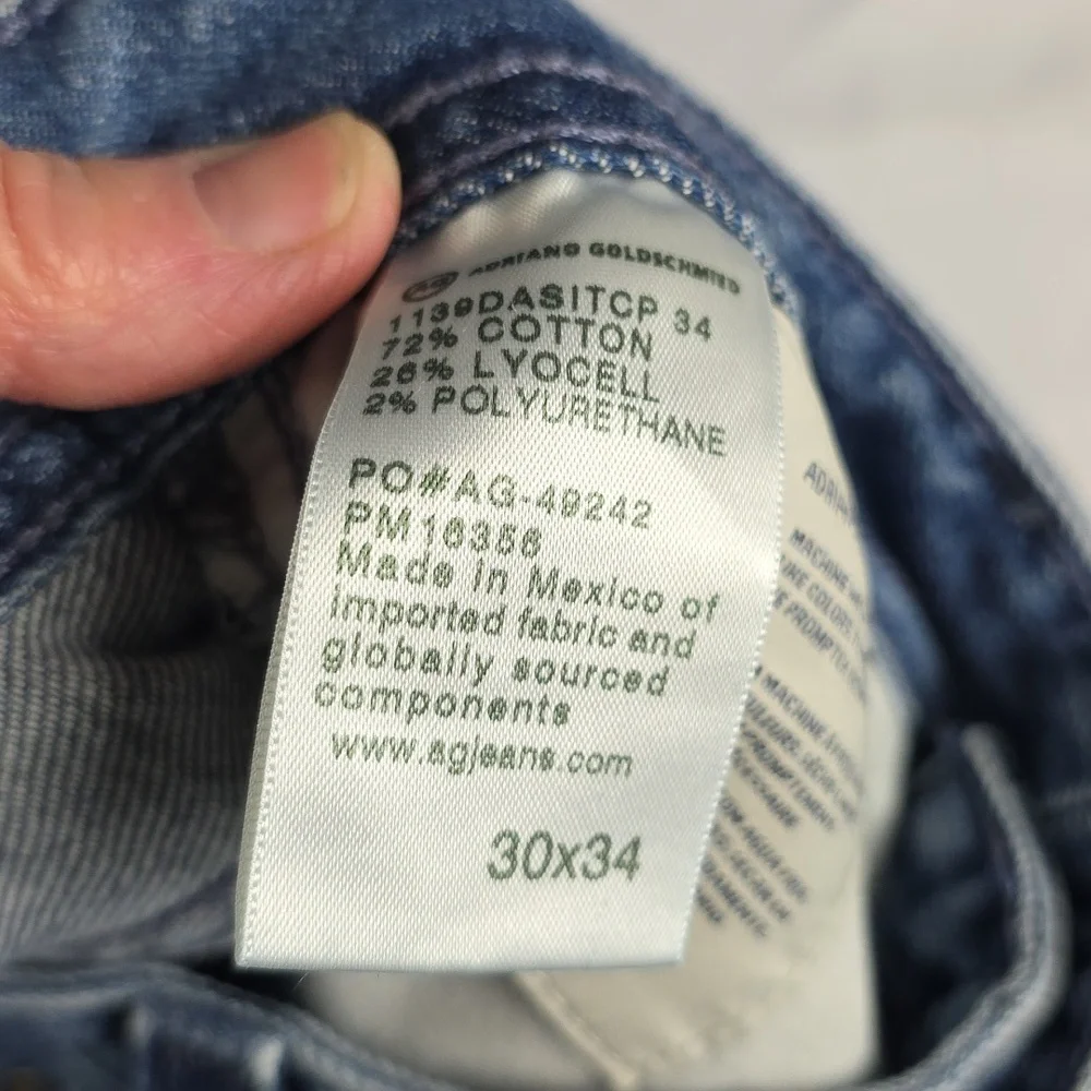 Ag Adriano Goldschmied The Dylan Slim Skinny‎ Men's Jeans Stretch Sz 30x34? EUC